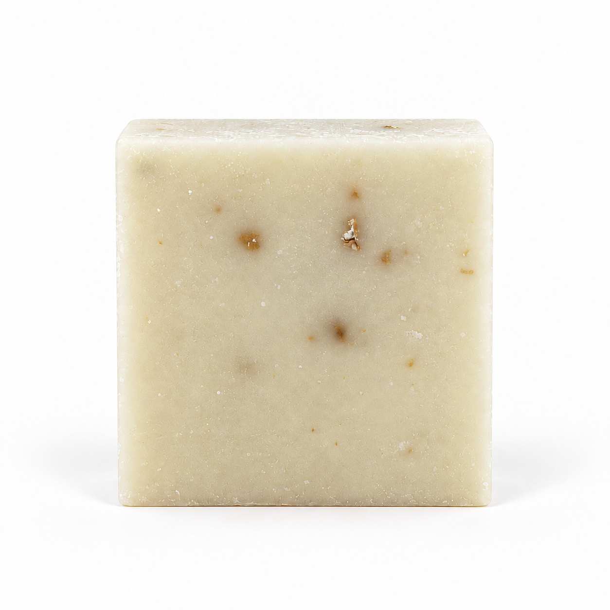 Persimmons Goats Milk, single soap bar in sharp detail on a white background.