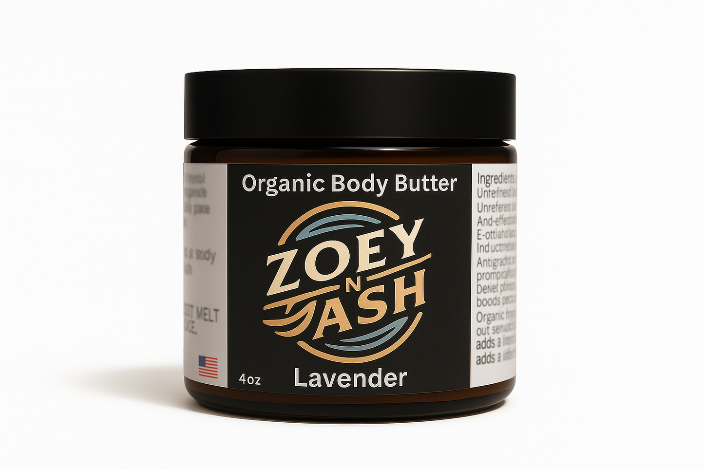 Organic Body Butter Lavender 4oz