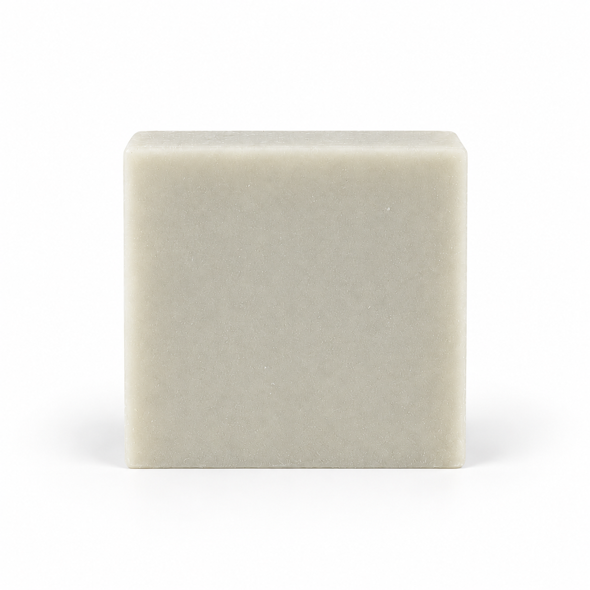Bamboo Mud Soap, single soap bar in sharp detail on a white background.
