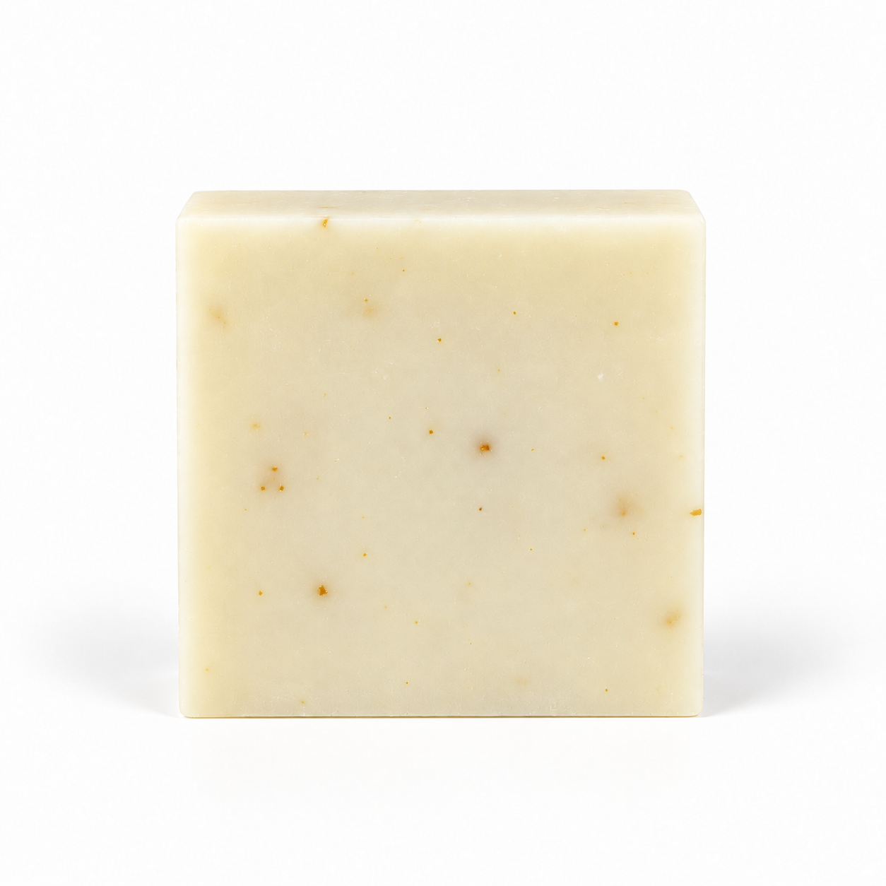 Citrus Splash Goats Milk, single soap bar in sharp detail on a white background.