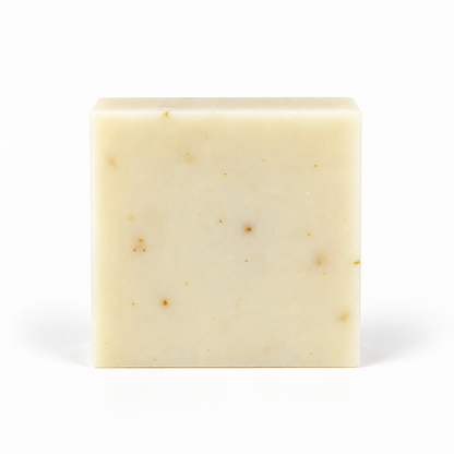 Citrus Splash Goats Milk, single soap bar in sharp detail on a white background.