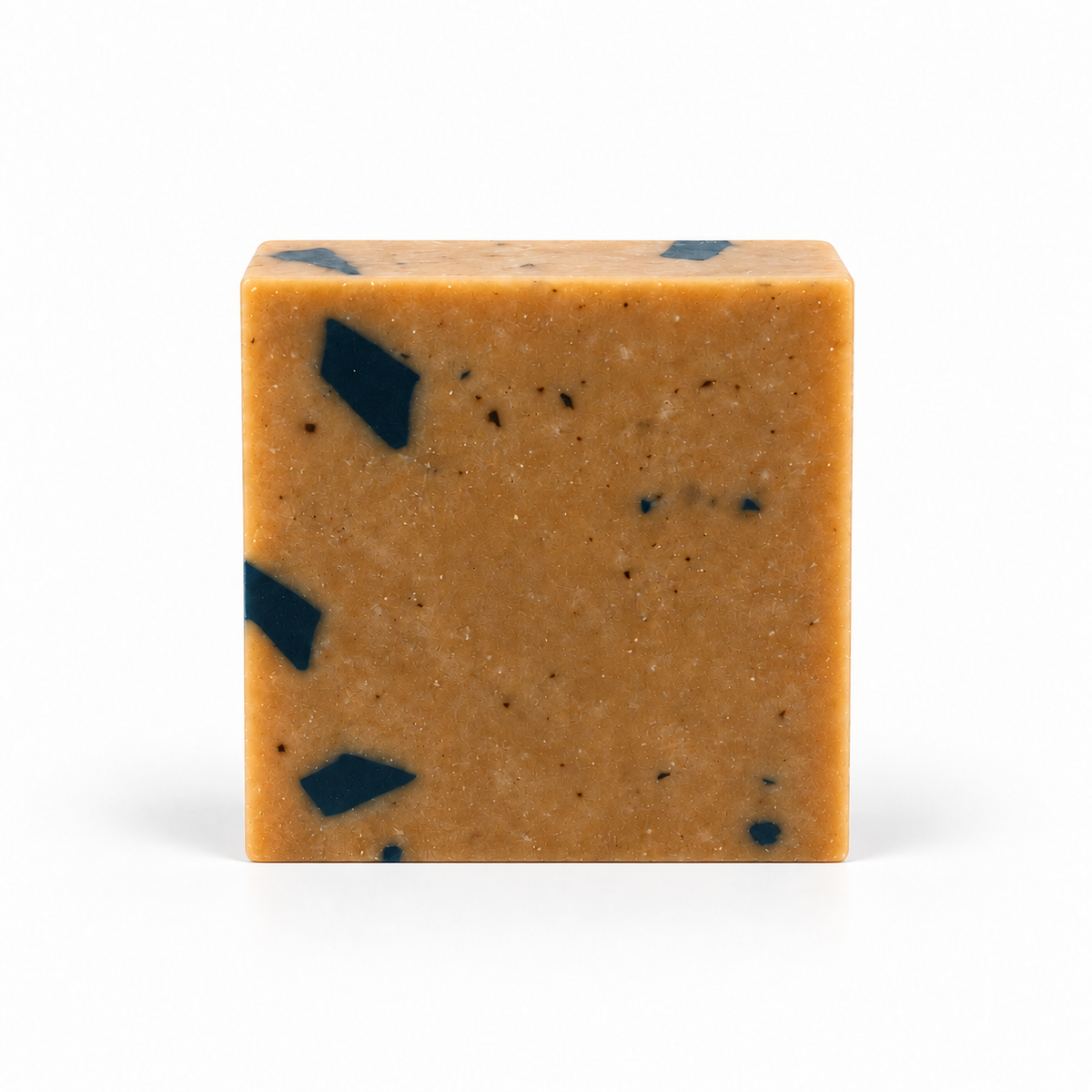 Dead Sea Mud, single soap bar in sharp detail on a white background.