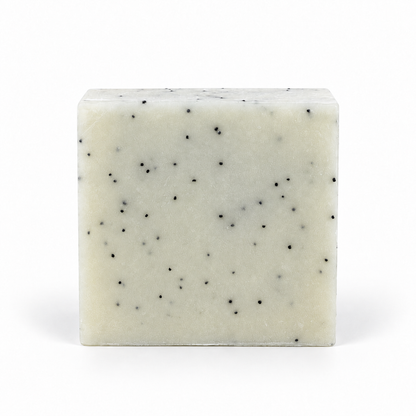 Mechanic's Soap, single soap bar in sharp detail on a white background.
