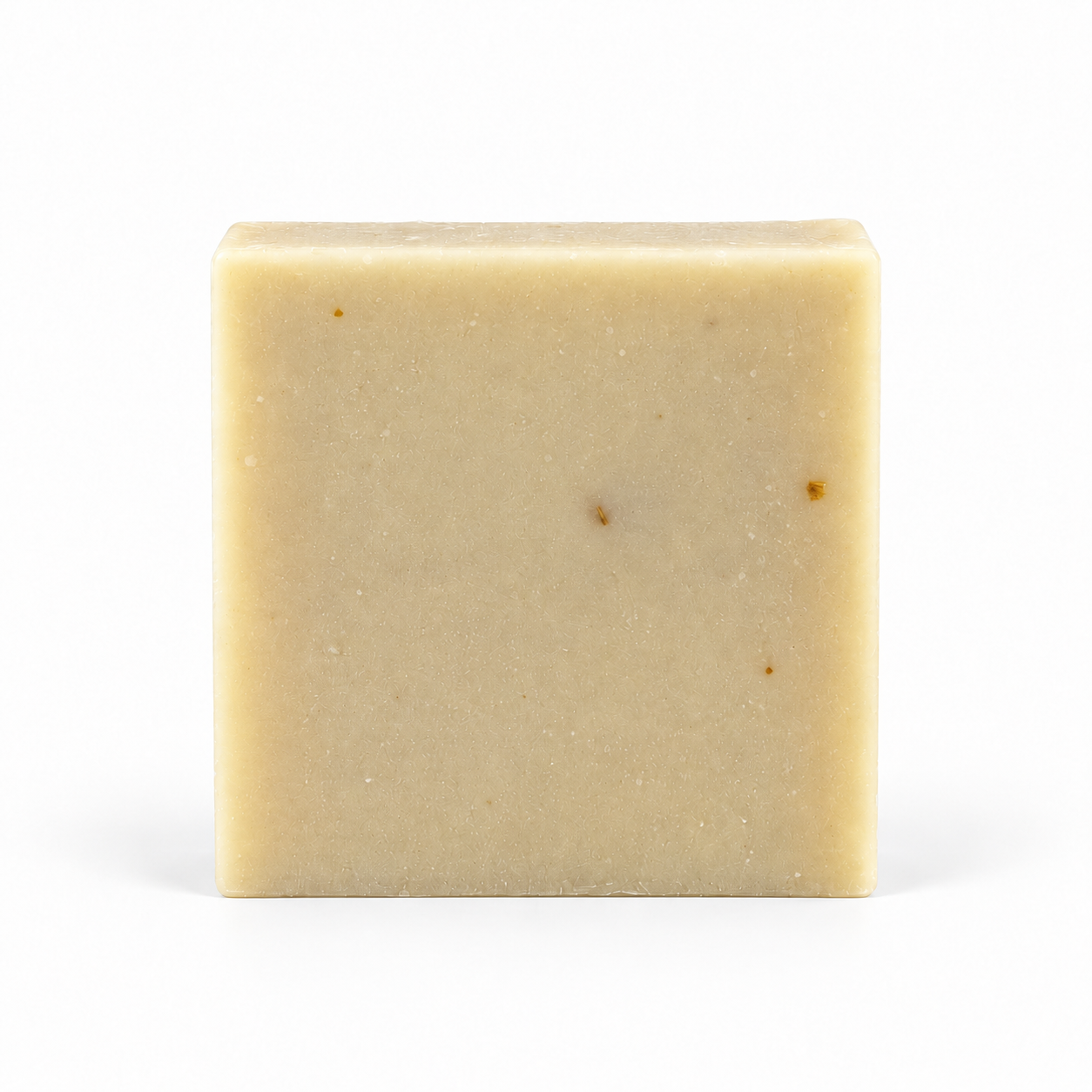 Patchouli Sandalwood Goats Milk, single soap bar in sharp detail on a white background.