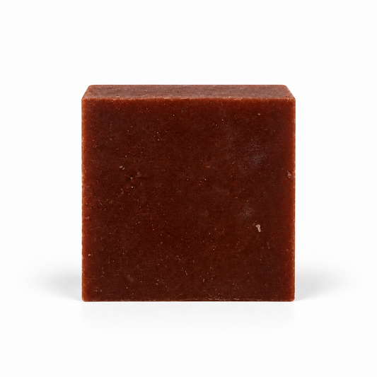 Vanilla Oatmeal, single soap bar in sharp detail on a white background.